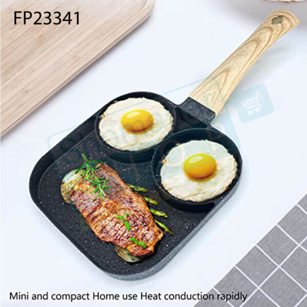 3 Hole Sticky Frying Pan | ৩ হোল ফ্রাইং প্যান