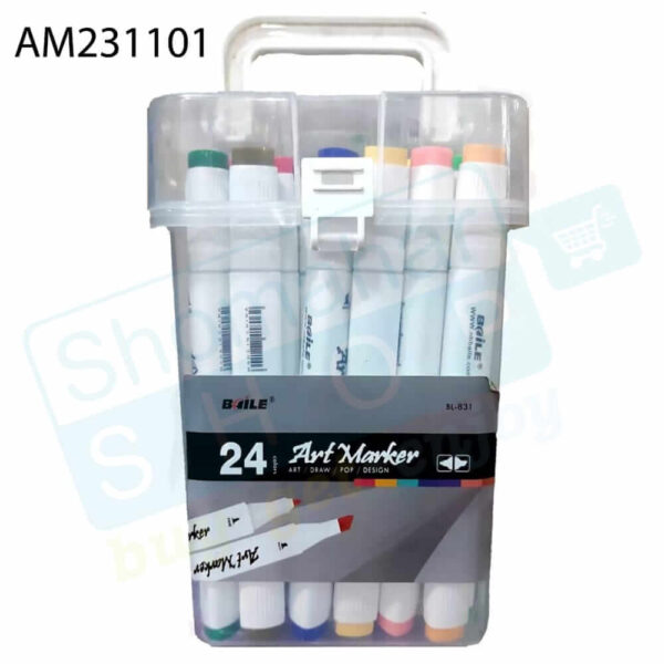 Baile Colors Double side Art Markers Set | ডাবল সাইড আর্ট মার্কার সেট