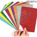 Multicolor Self Adhesive Glitter Paper (10 Pcs) | মাল্টিকলার আঠালো গ্লিটার পেপার