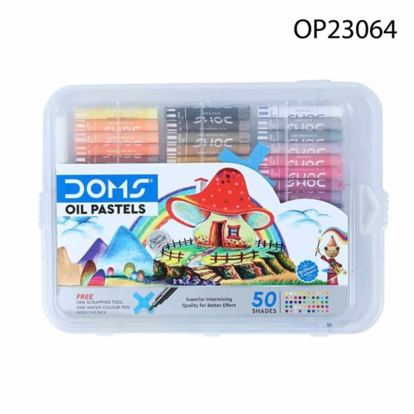 DOMS Oil Pastels 50 Shades Plastic Pack | অয়েল পেস্টেল ৫০ শেড প্লাস্টিক প্যাক