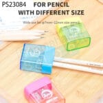 Deli 2 Holes Pencil Sharpener | ডোমস ইরেজার - Image 2