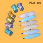 Mini Cute Cat Paws Shape Highlighter Pen Multicolor | মিনি বিড়ালের পায়ের শেপ হাইলাইটার - Image 3
