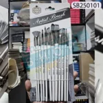 Keepsmiling 12pcs Silver Artist Brush Set - Image 4