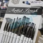 Keepsmiling 12pcs Silver Artist Brush Set - Image 3
