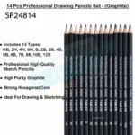 H&X 14pcs Professional Charcoal Sketching Drawing Pencil Set - Image 3